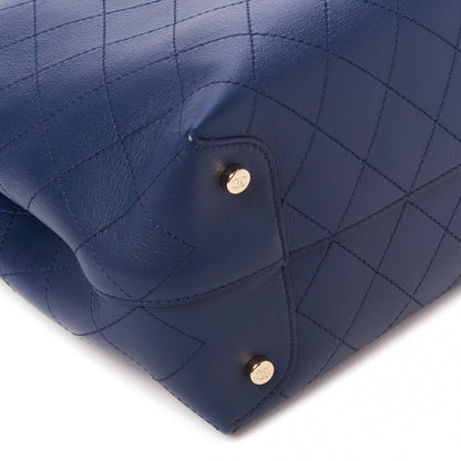 Chanel Calfskin Large Serial Shopper Tote Navy 5 of 8