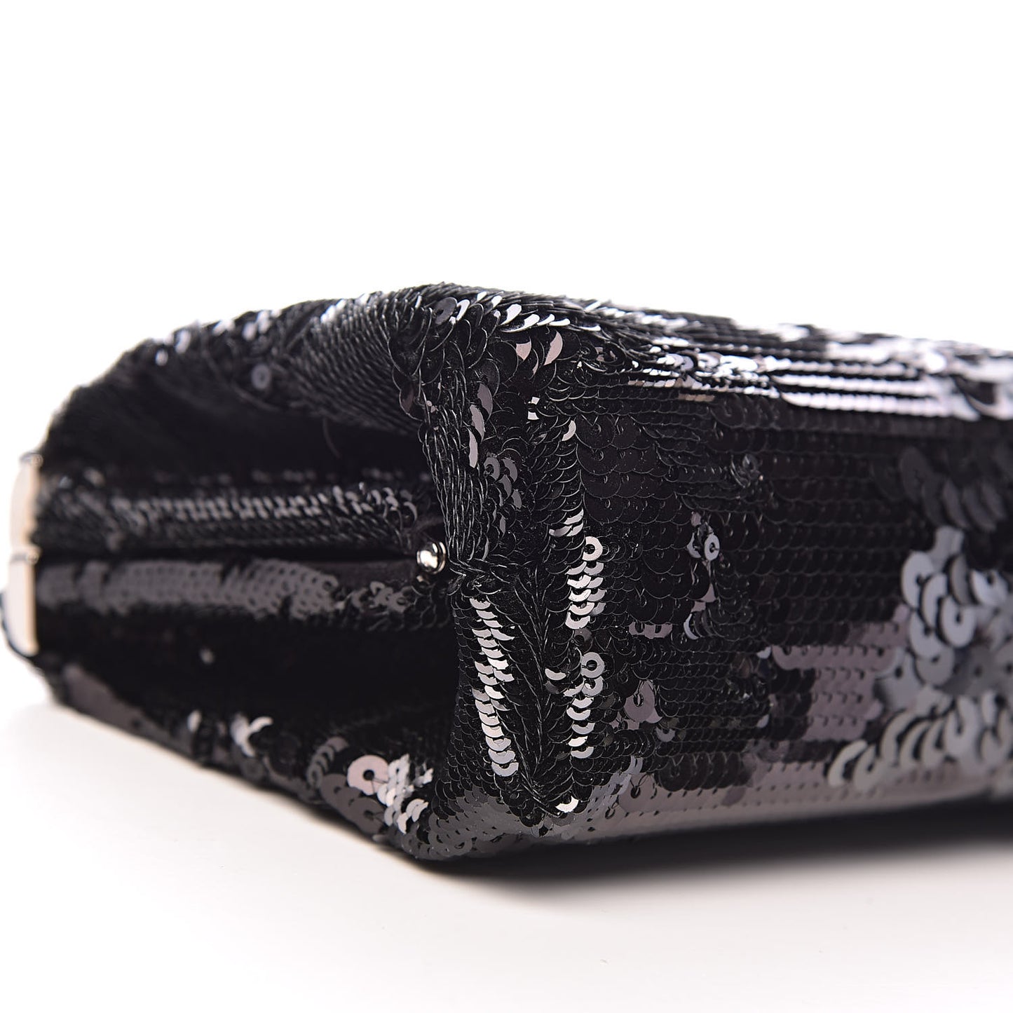 Sequin Clutch Black