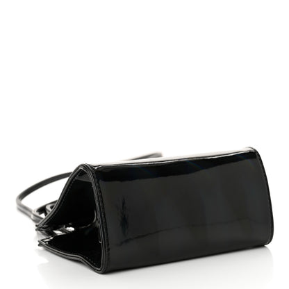 Telfar Patent Vegan Leather Small Shopping Bag Black Rainbow 4 of 10