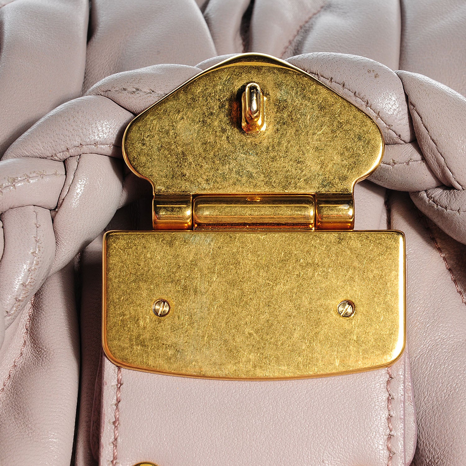 Miu Miu Nappa Matelasse Top Handle Bag Mughetto 9 of 11