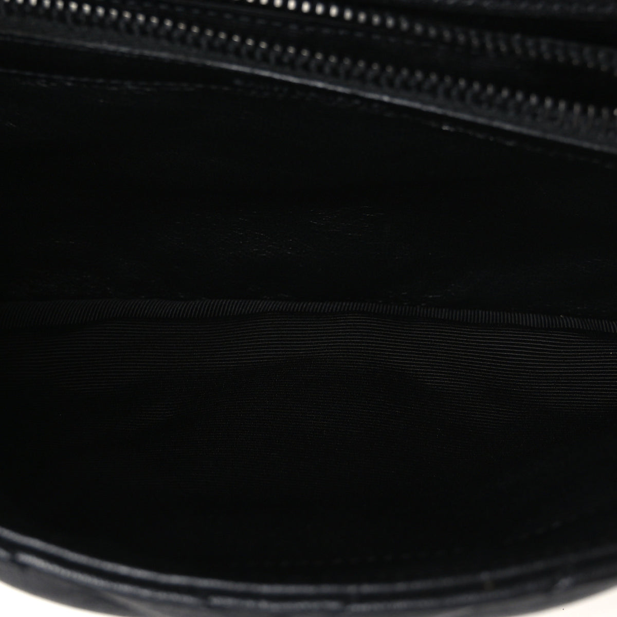 Matelasse Chevron Monogram Monochrome Medium College Bag  Black