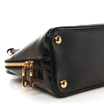 Prada Saffiano Vernice Small Promenade Tote Black 8 of 10