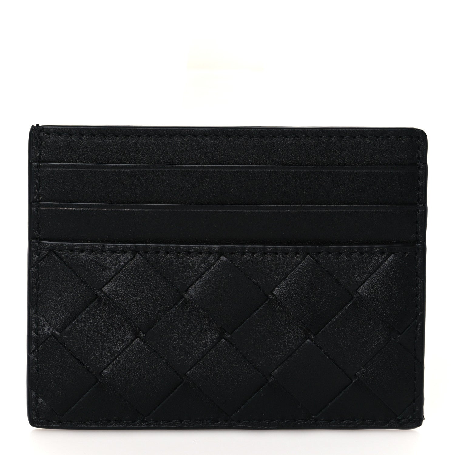Bottega Veneta Intrecciato Card Holder Black 1 of 7