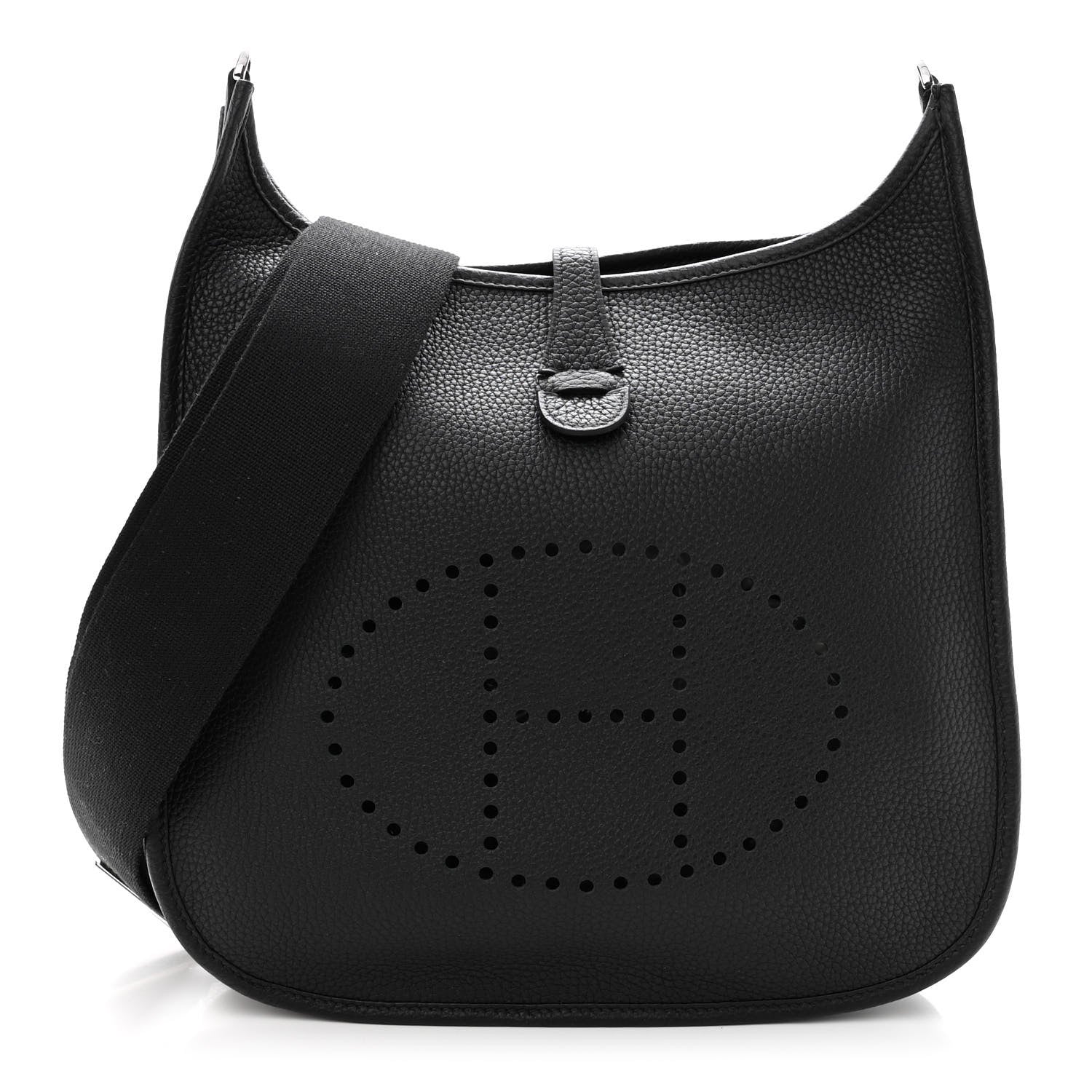 Hermes Taurillon Clemence Evelyne III PM Black 1 of 9