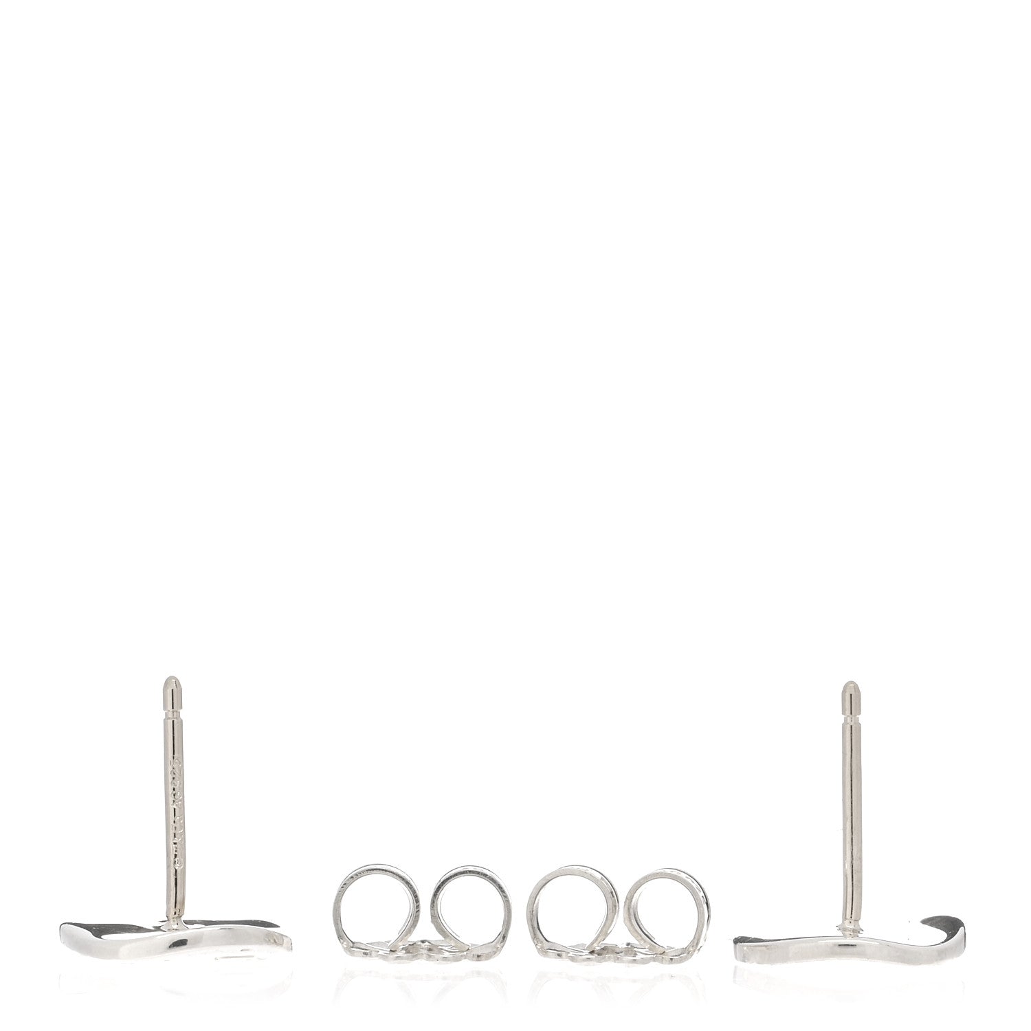 Tiffany Sterling Silver Notes Round Earrings 3 of 4