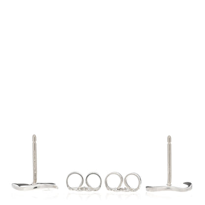 Tiffany Sterling Silver Notes Round Earrings 3 of 4