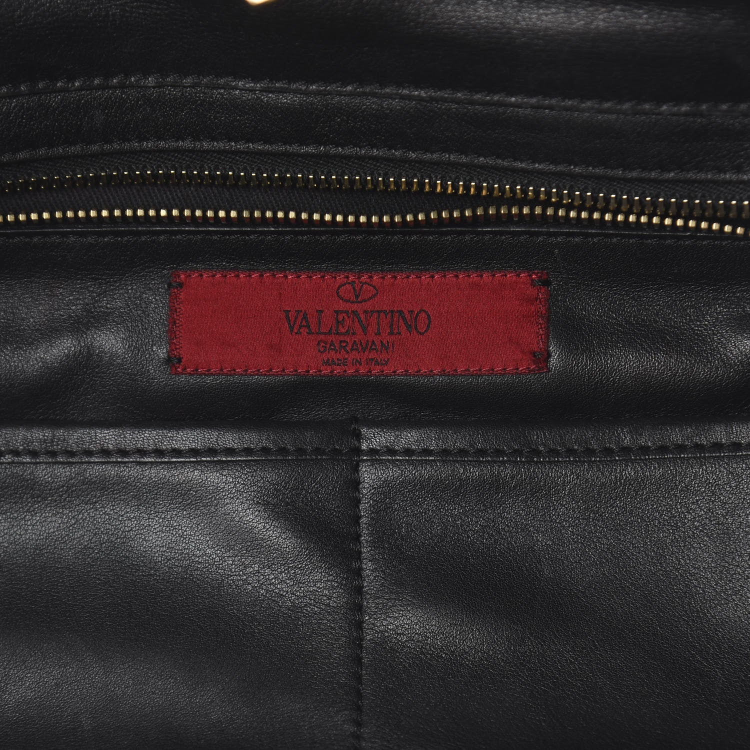 Valentino Garavani Vitello Medium Rockstud Tote Black 5 of 7