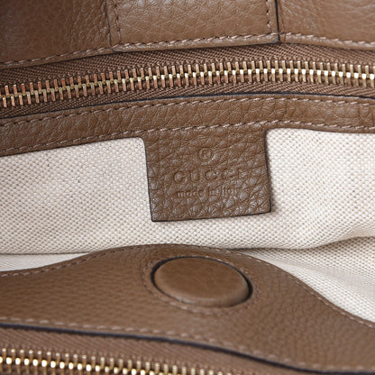 Gucci Cellarius Calfskin Large Bamboo Shopper Tote Acero 7 of 11