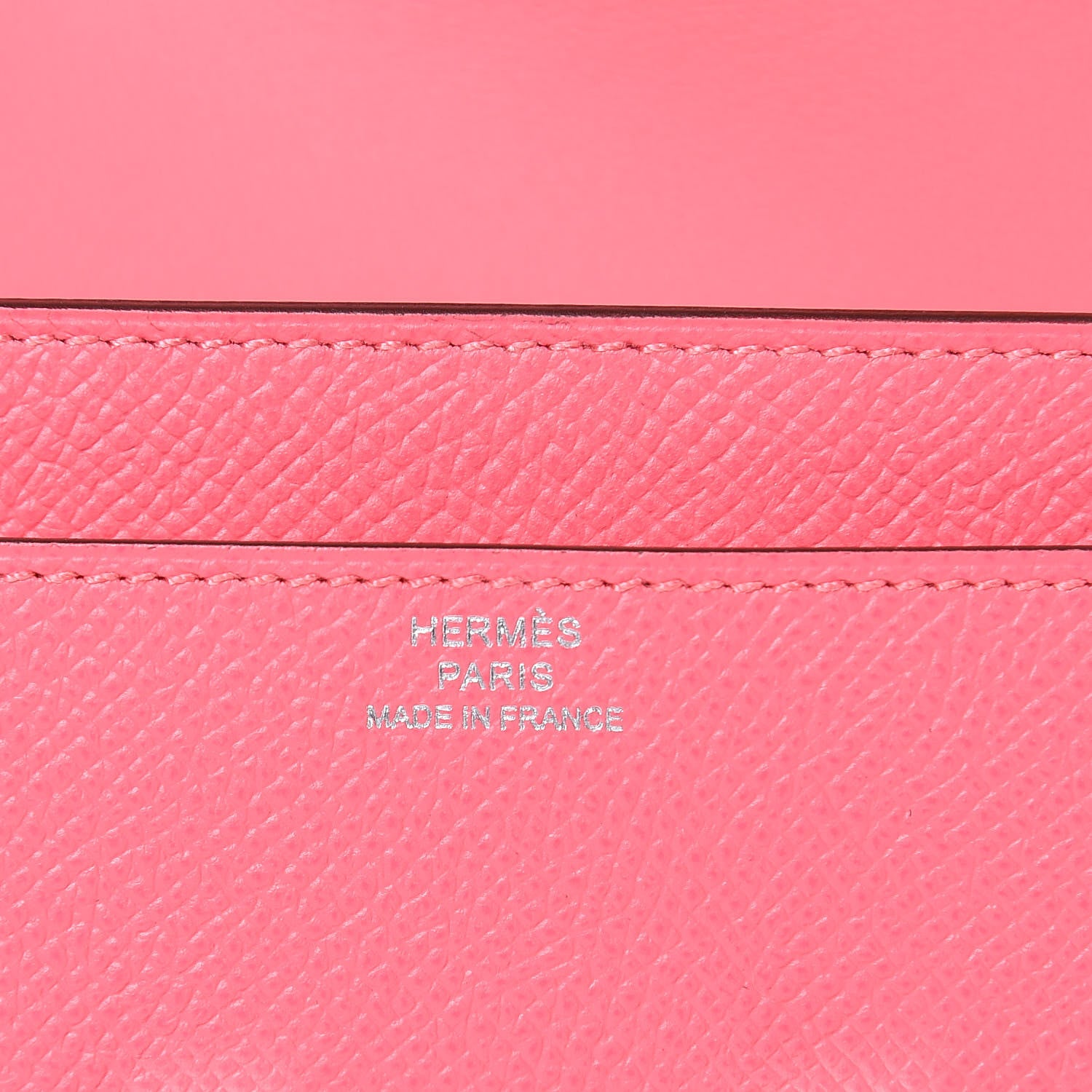 Hermes Epsom Constance Long Wallet Rose Azalee 6 of 10