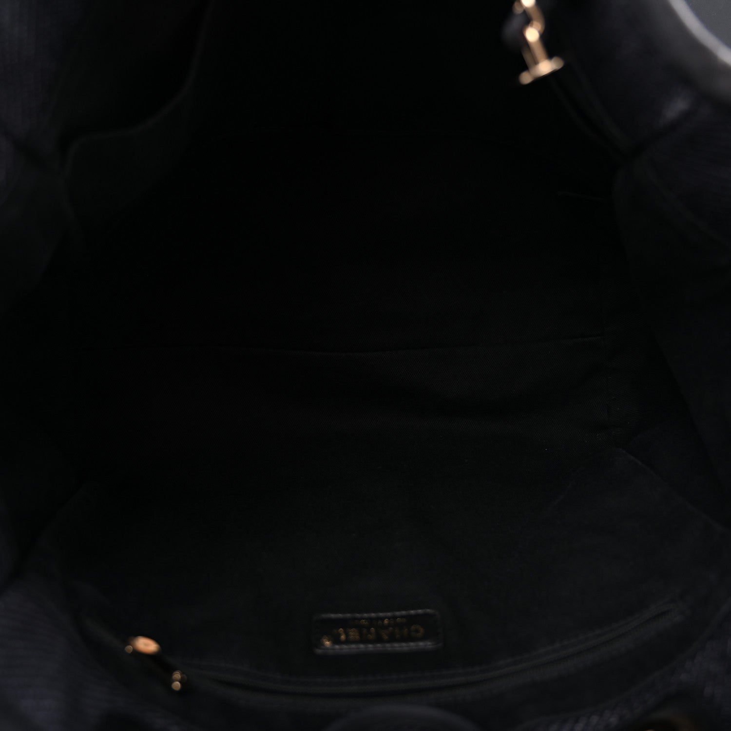 Chanel Mixed Fibers Calfskin Small Deauville Tote Black 4 of 12