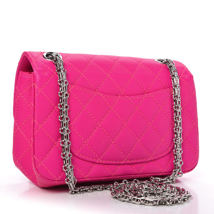 Chanel Goatskin Quilted 2.55 Reissue Mini Flap Fluorescent Pink 4 of 12