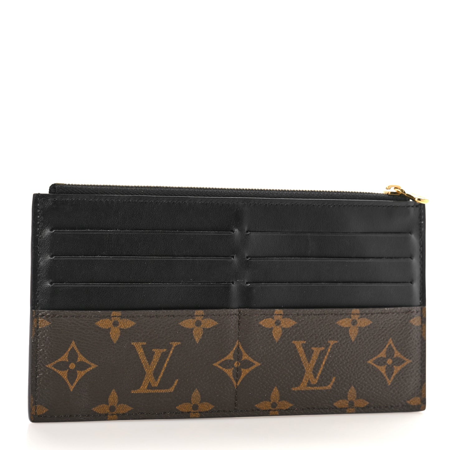 Monogram Slim Purse Black