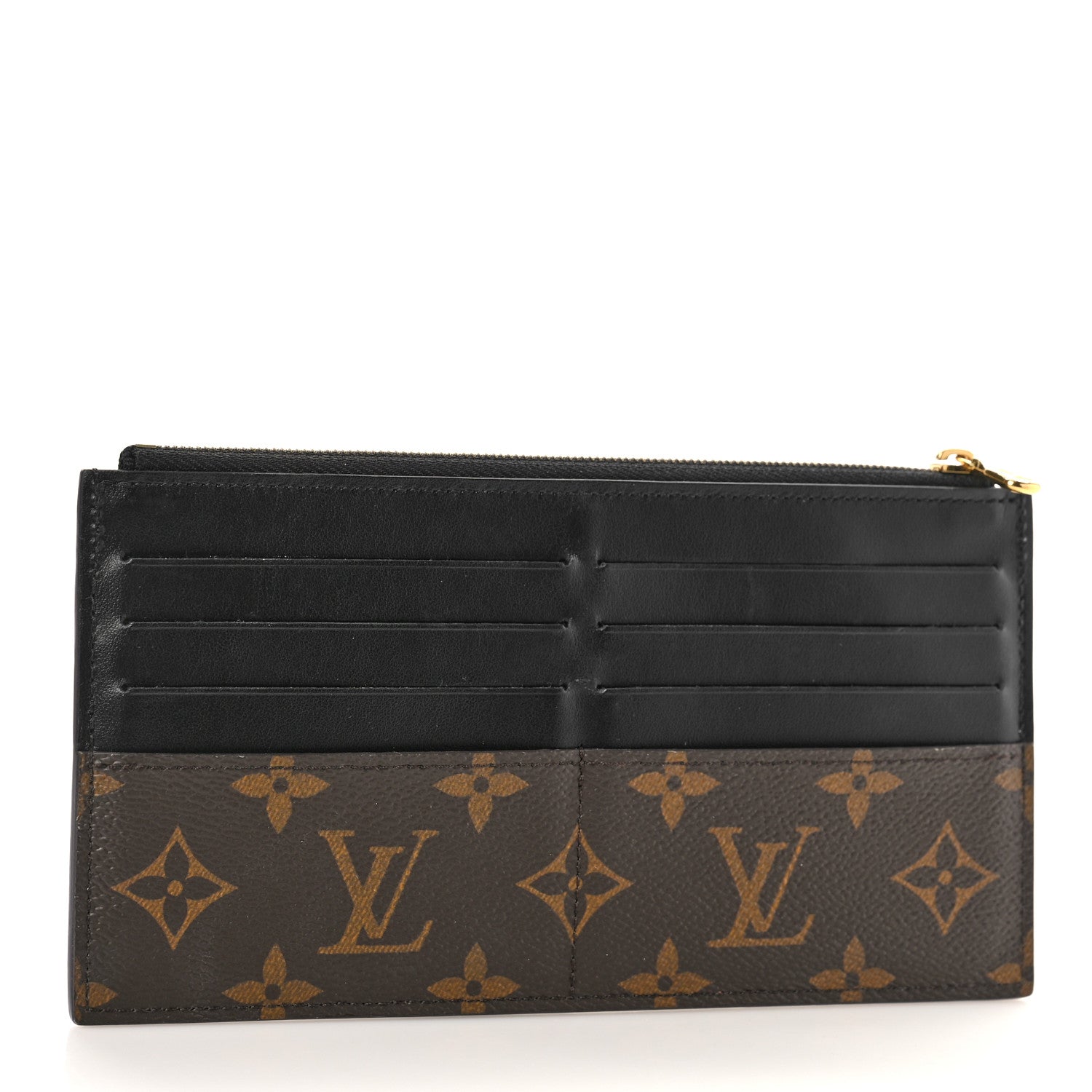 Louis Vuitton Monogram Slim Purse Black 3 of 8