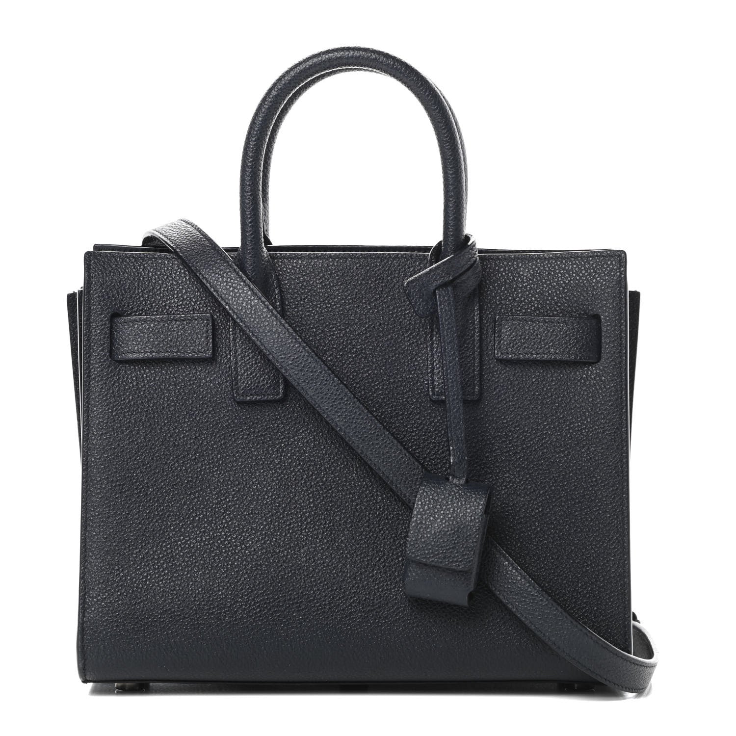 Saint Laurent Grained Calfskin Nano Sac De Jour Marine 1 of 11