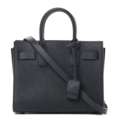 Saint Laurent Grained Calfskin Nano Sac De Jour Marine 1 of 11
