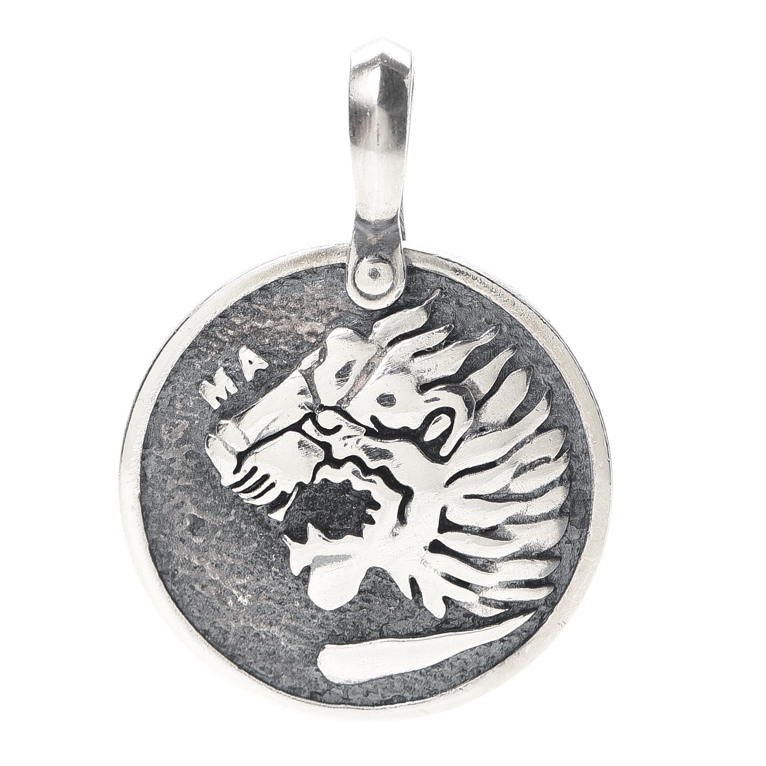 David Yurman Sterling Silver Petrvs Lion Amulet Pendant 1 of 2