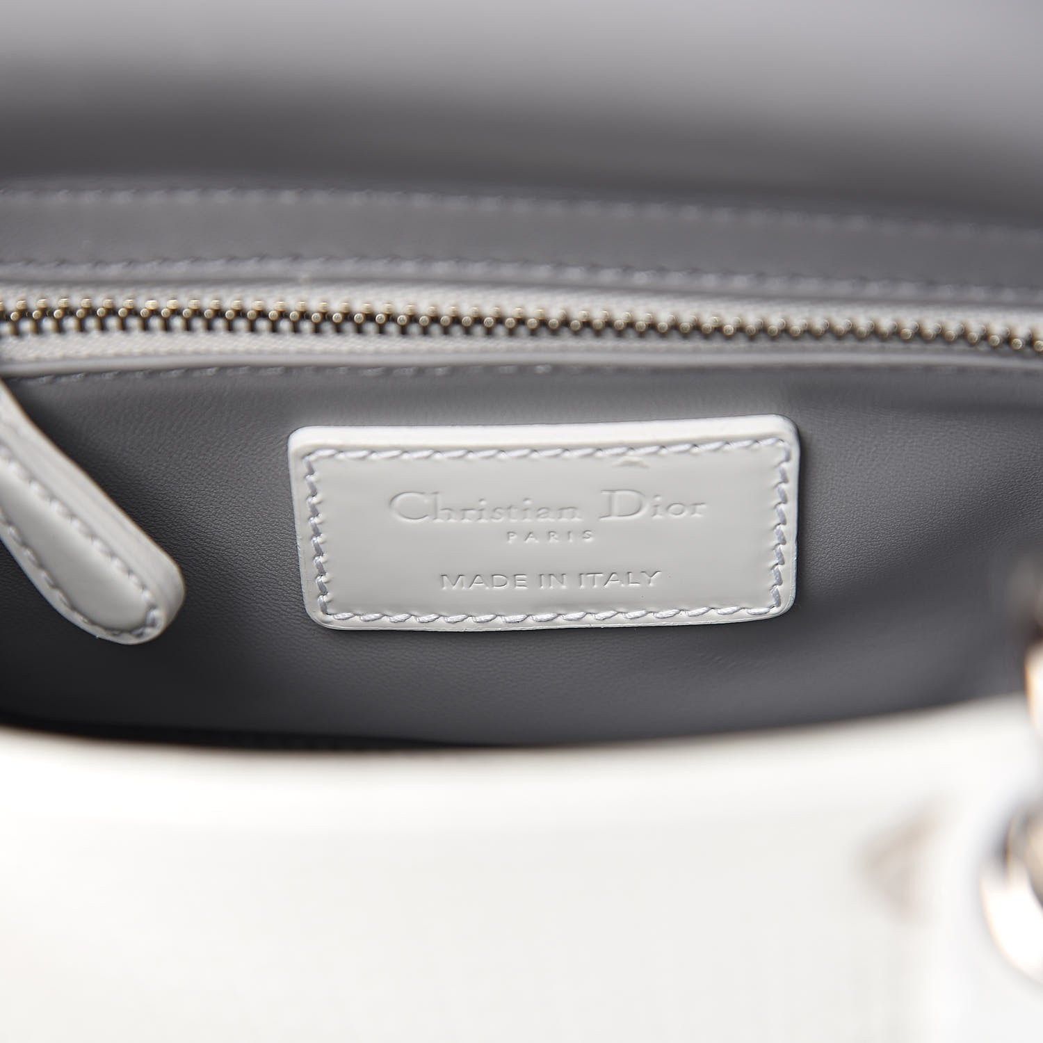 Christian Dior Patent Micro-Cannage Mini Lady Dior White 6 of 13