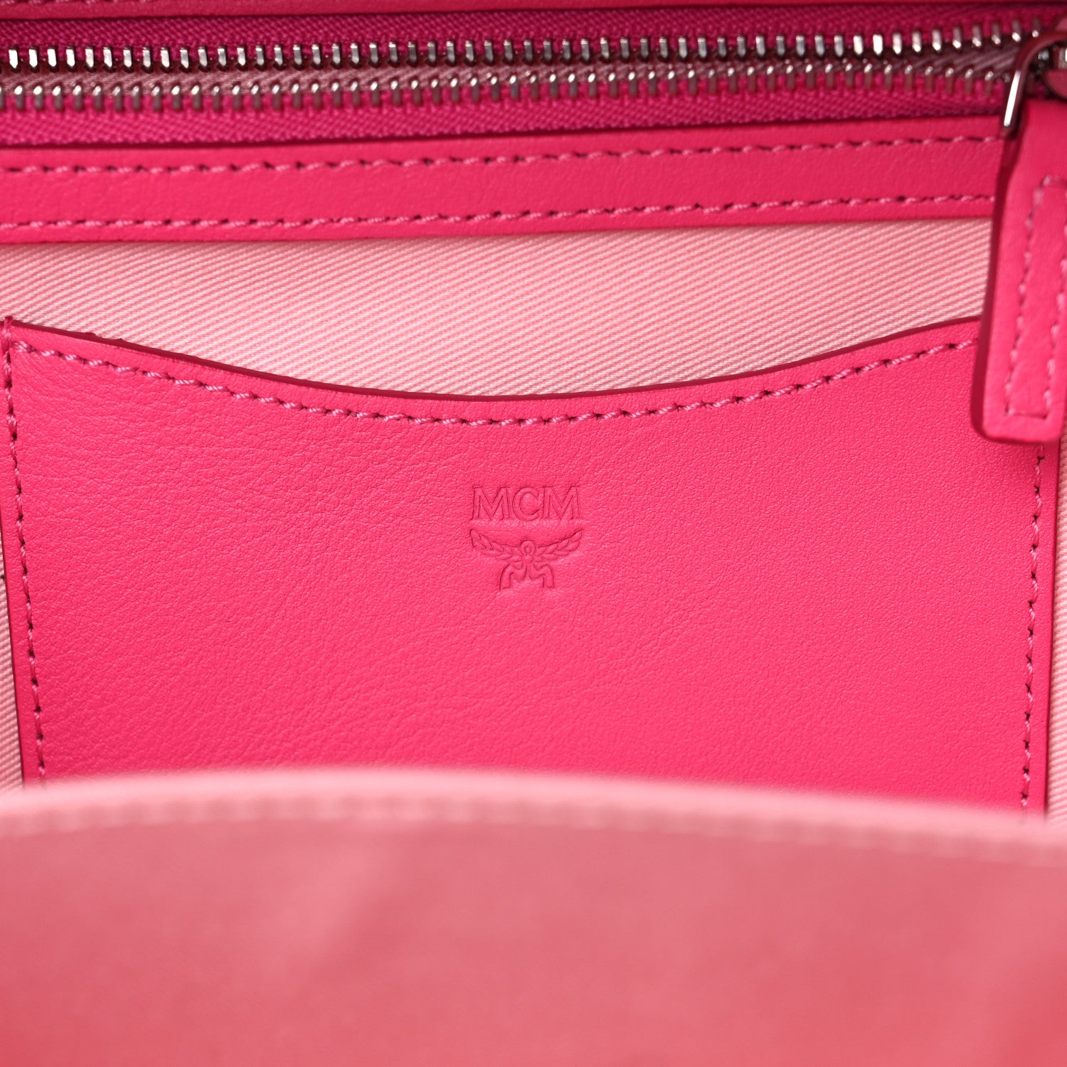 MCM Calfskin Ottomar Monogram Small Berlin Crossbody Sugar Pink 6 of 10