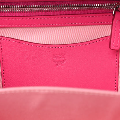 MCM Calfskin Ottomar Monogram Small Berlin Crossbody Sugar Pink 6 of 10