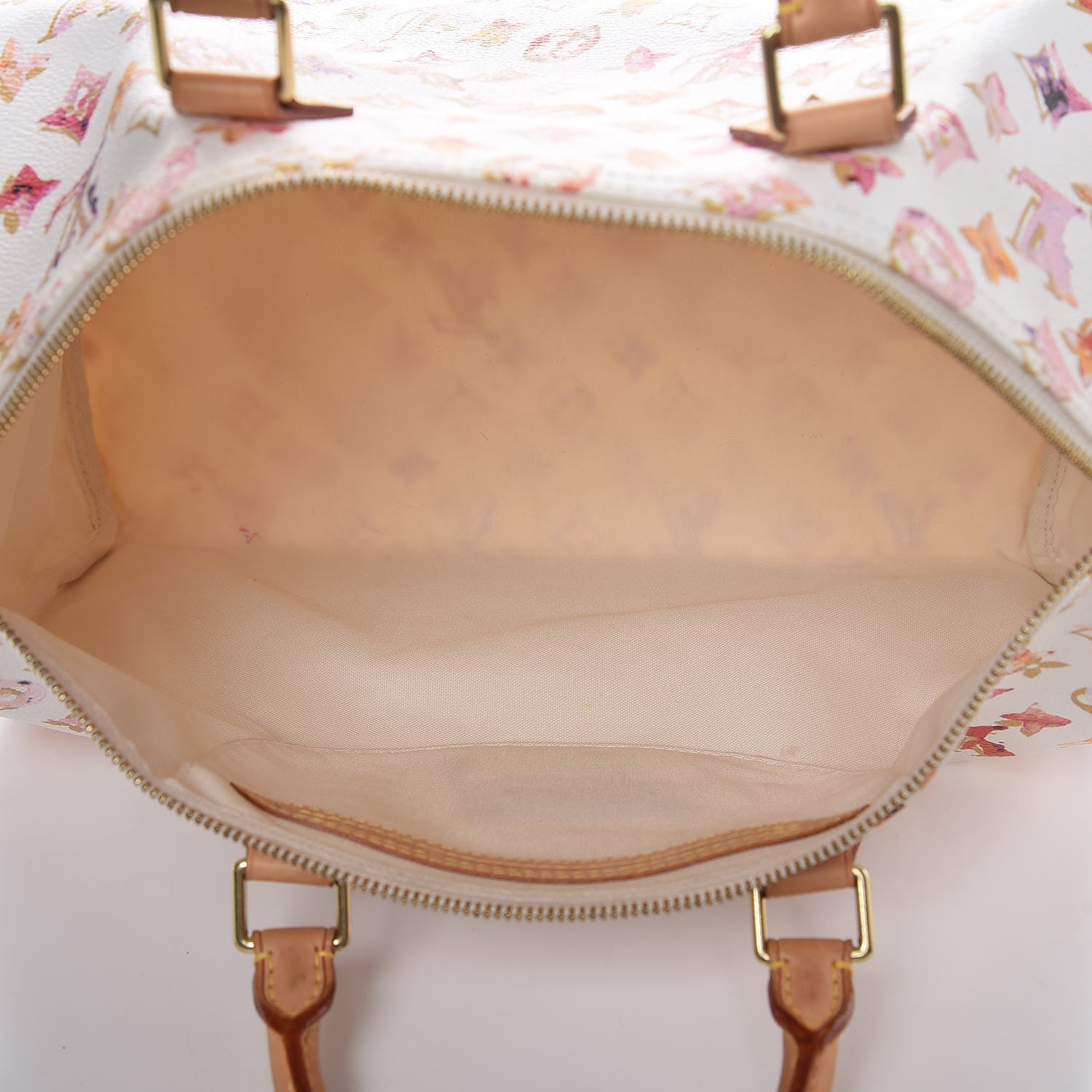 Louis Vuitton Watercolor Aquarelle Speedy 35 White 5 of 9
