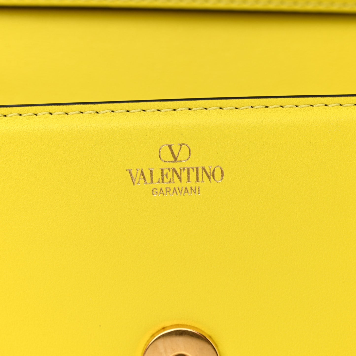 Calfskin Vlogo Small Loco Shoulder Bag Shocking Yellow