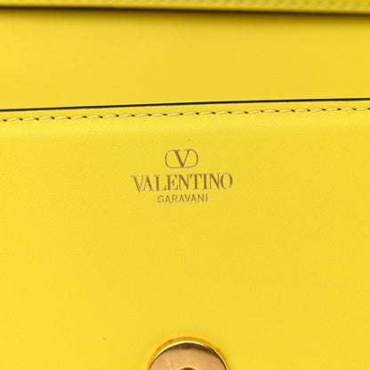 Valentino Garavani Calfskin Vlogo Small Loco Shoulder Bag Shocking Yellow 8 of 12