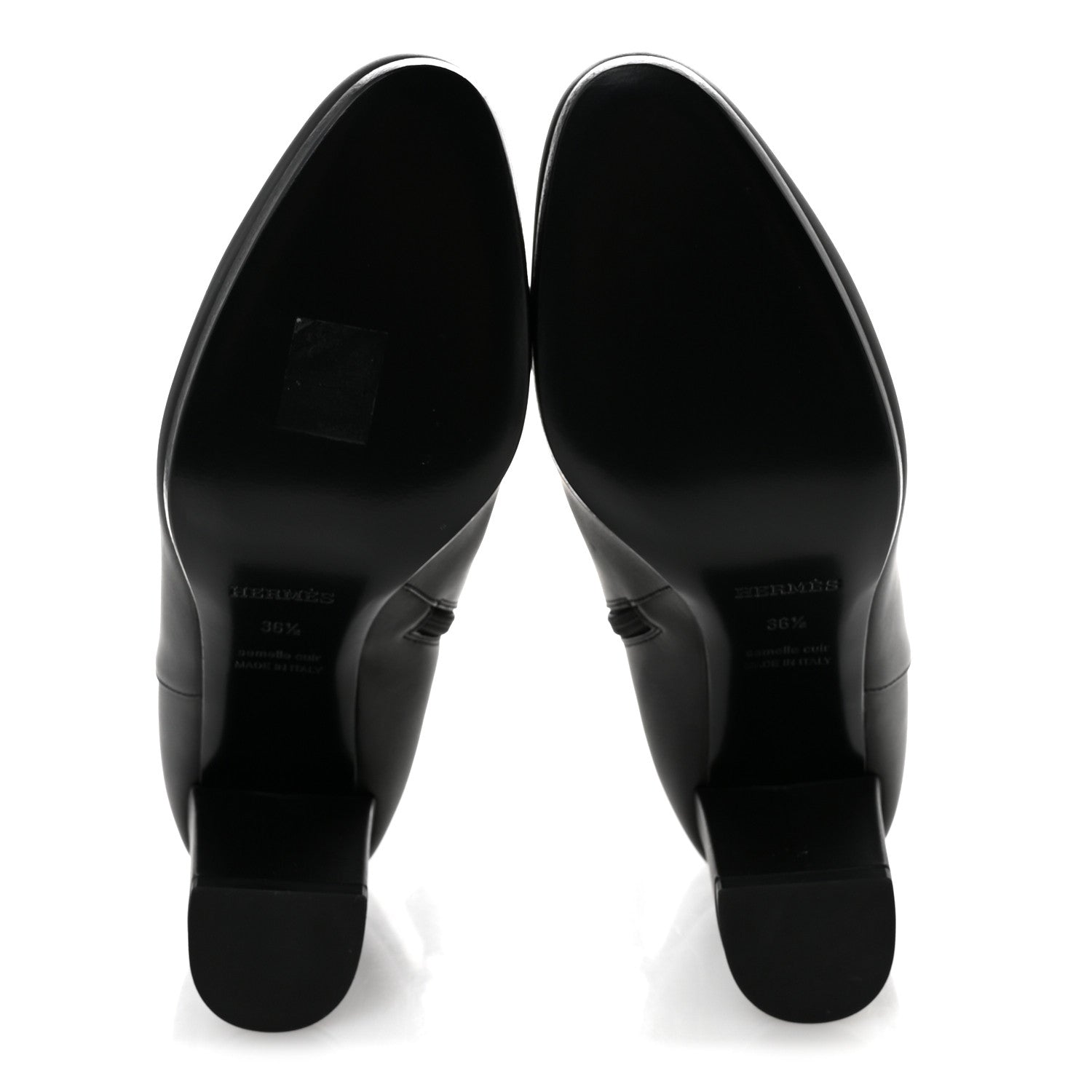 Hermes Calfskin Saint Germain Ankle Boots 36.5 Black 6 of 10