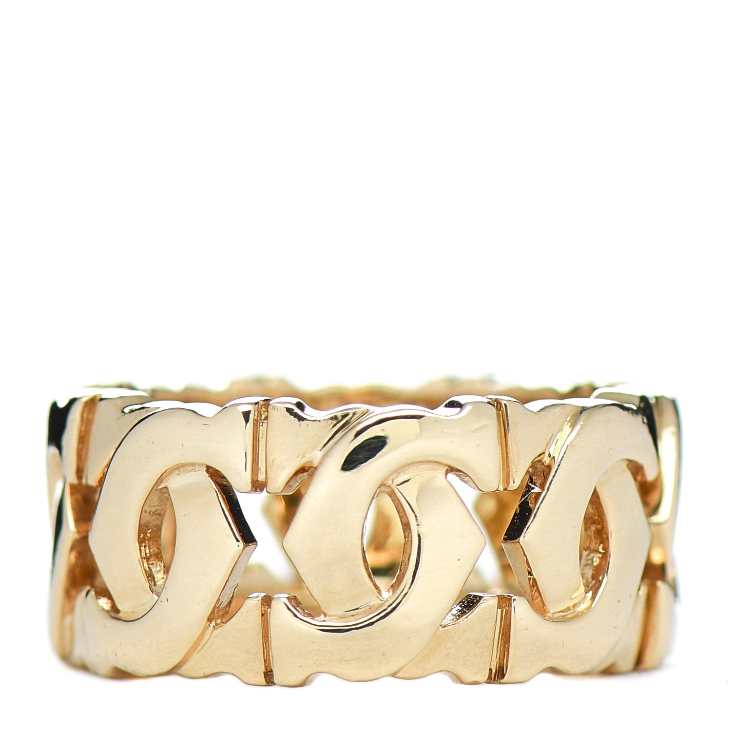 Cartier 18K Yellow Gold C De Cartier Ring 47 4 3 of 4