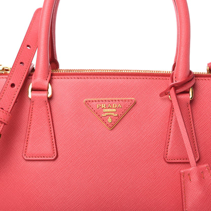 Prada Saffiano Small Galleria Double Zip Tote Fragola 10 of 10