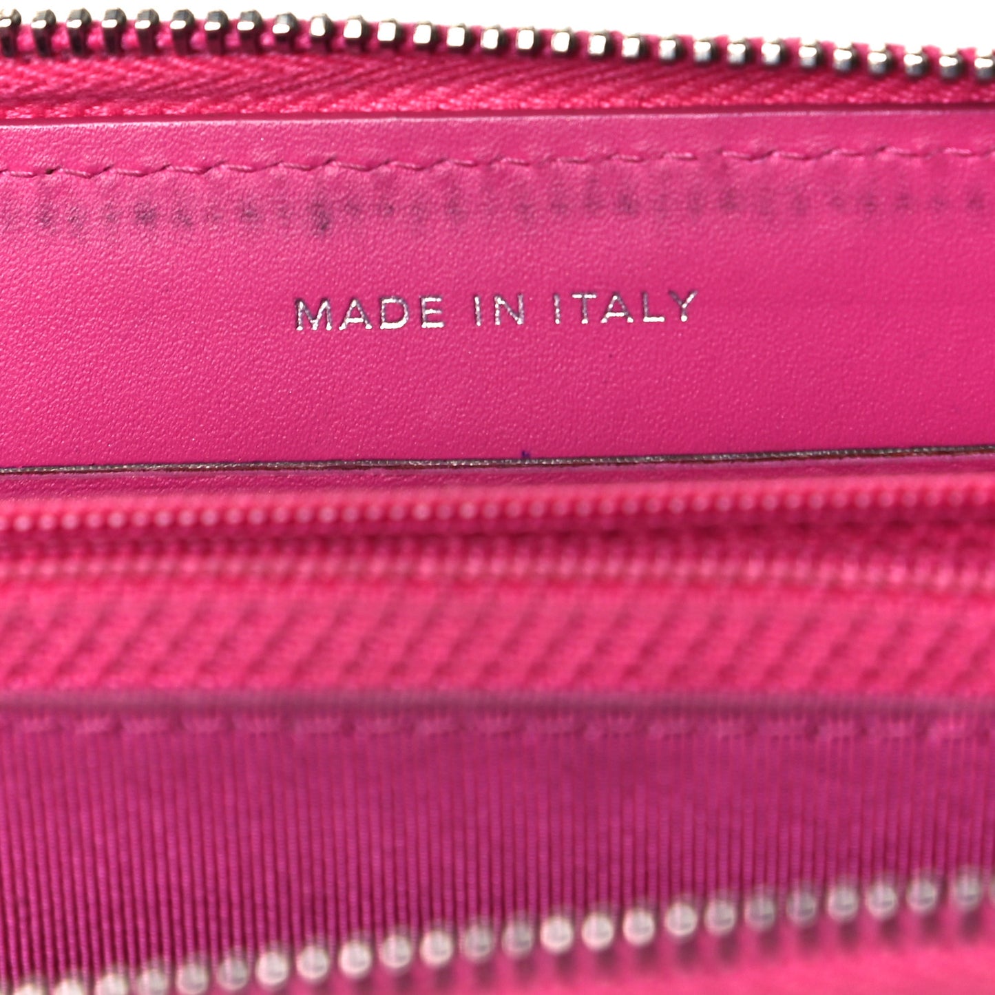 Caviar Quilted Small Zip Around Wallet Pink