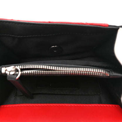 Chanel Lambskin Quilted Mini Graphic Flap Bag Red Black White 5 of 9