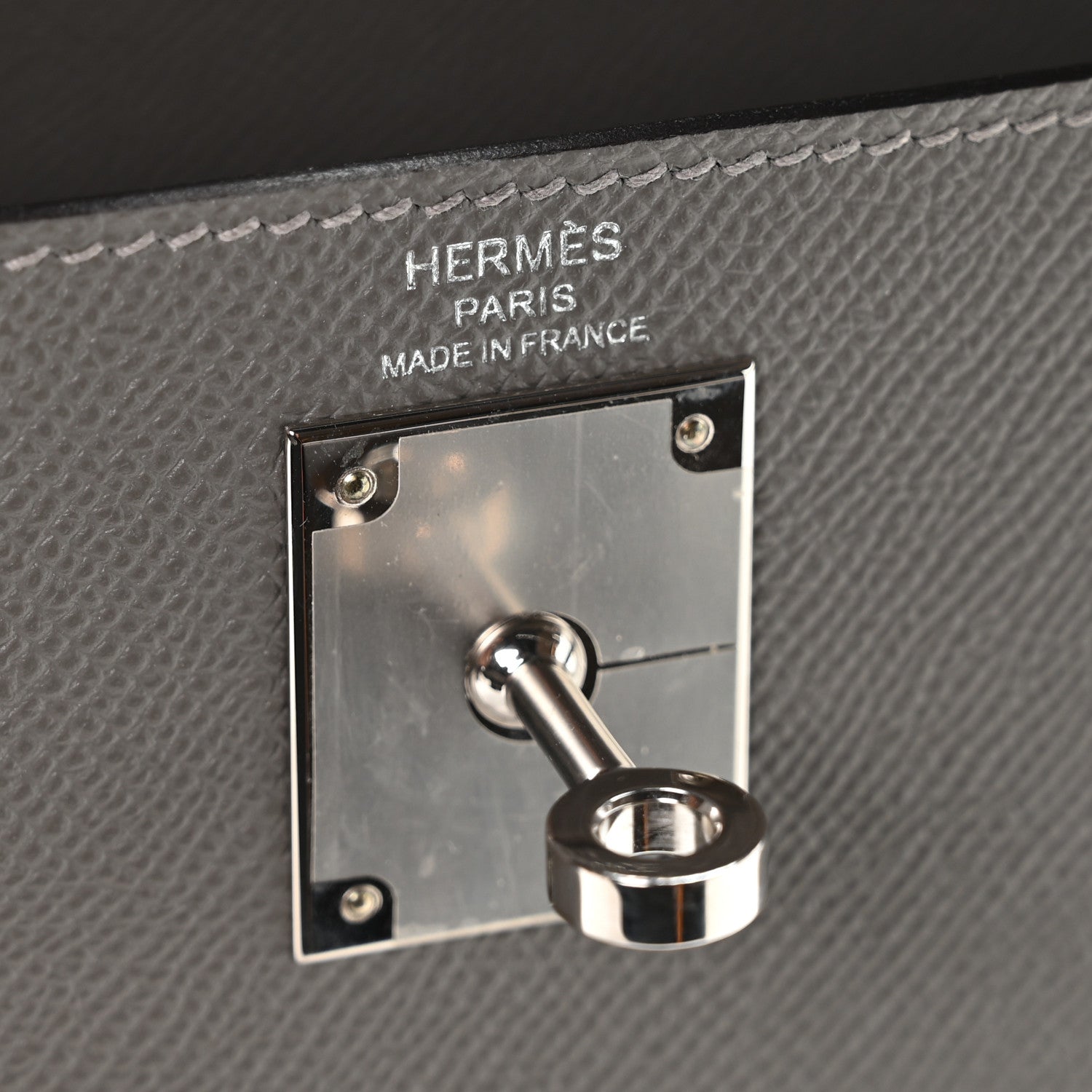 Hermes Epsom Kelly Sellier 28 Gris Misty 6 of 11