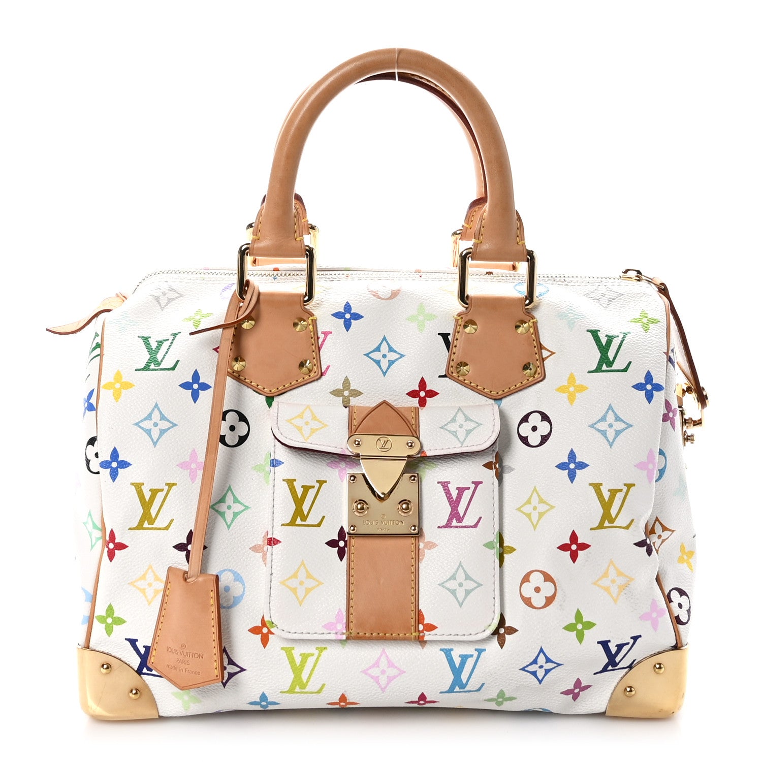 Louis Vuitton Monogram Multicolor Speedy 30 White 1 of 10