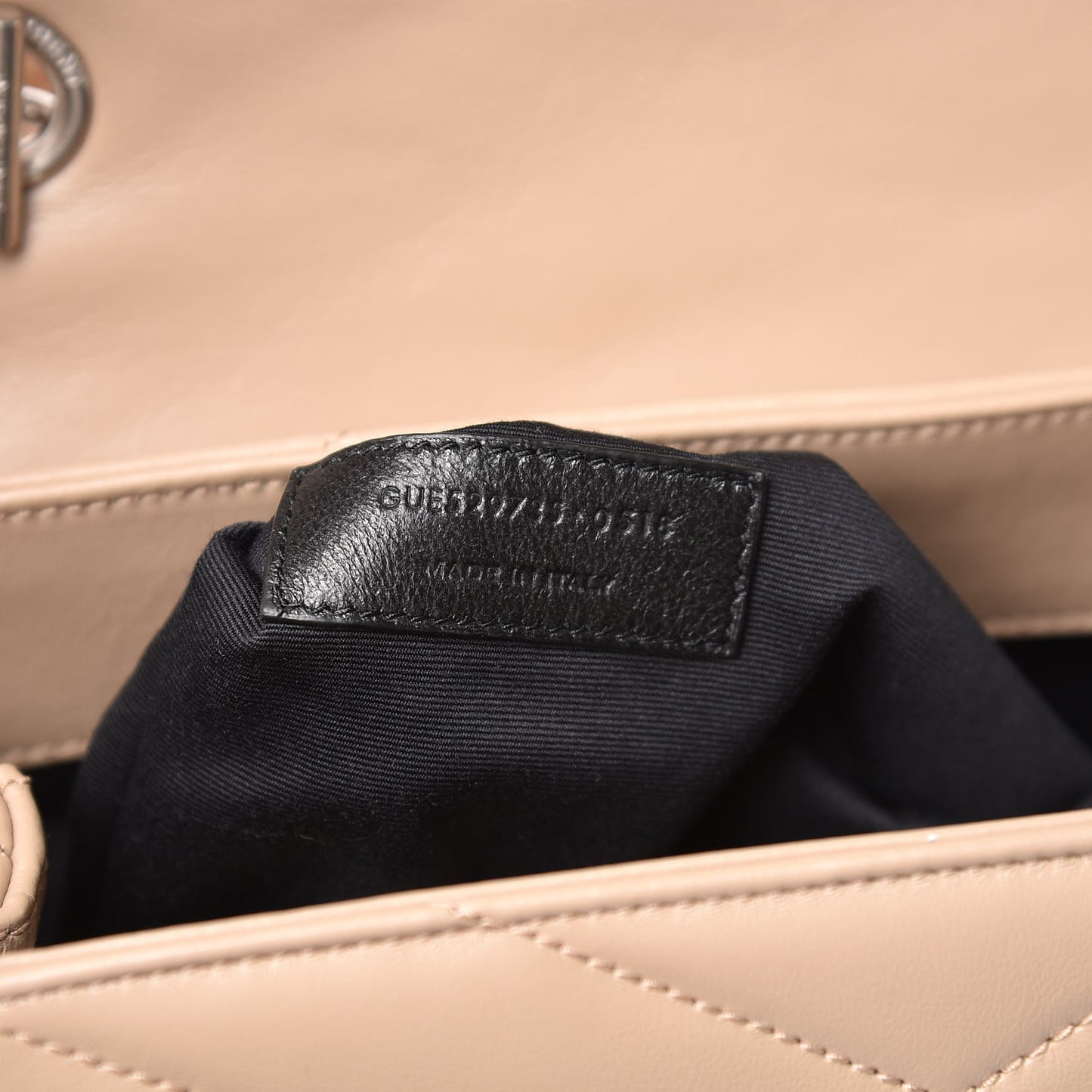 Calfskin Y Quilted Monogram Medium Loulou Satchel Dark Beige