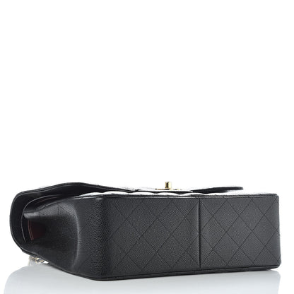 Chanel Caviar Quilted Jumbo Double Flap Black 4 of 10