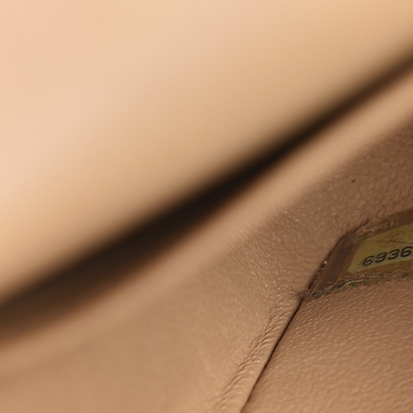 Lambskin Quilted Medium Double Flap Beige