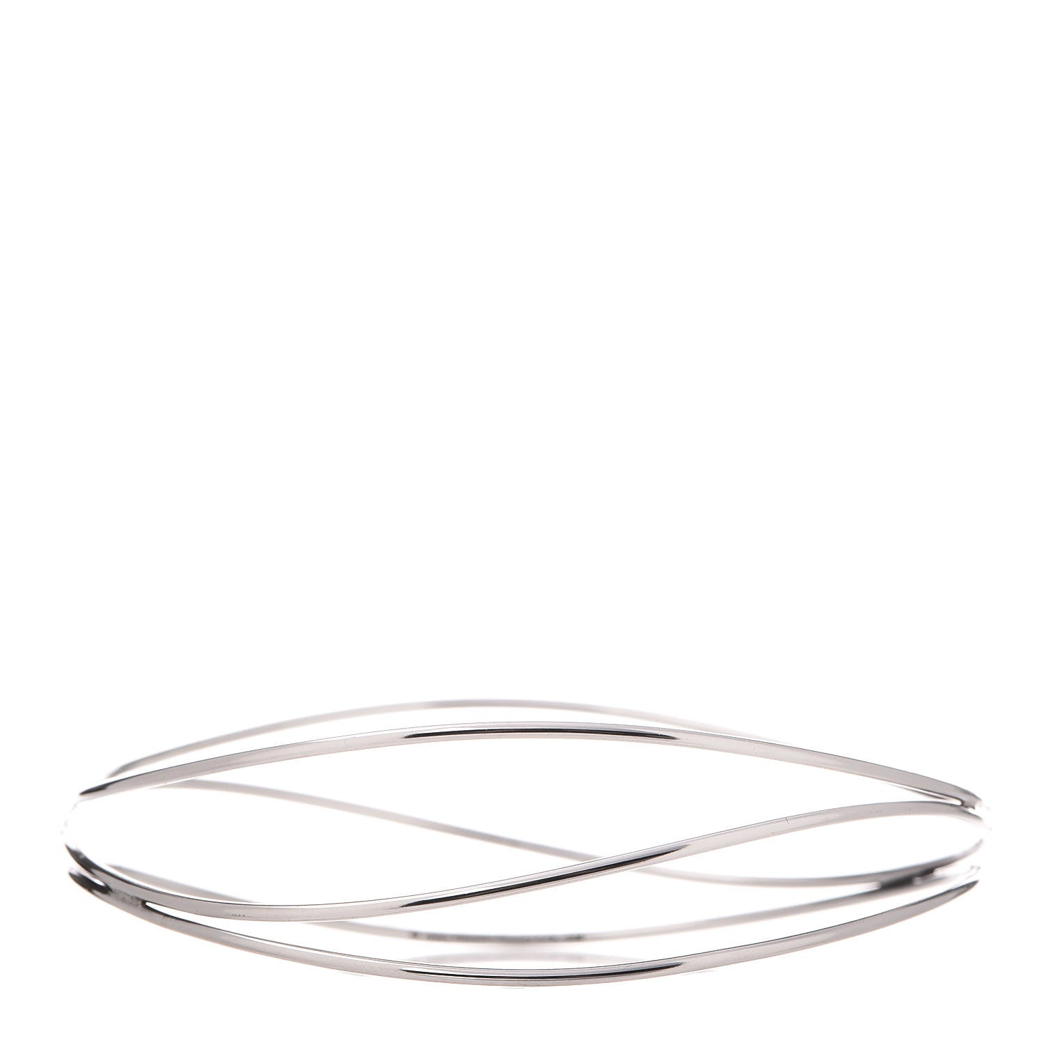 Tiffany Sterling Silver Elsa Peretti Three Row Wave Bracelet 1 of 4