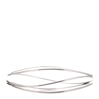 Tiffany Sterling Silver Elsa Peretti Three Row Wave Bracelet 1 of 4