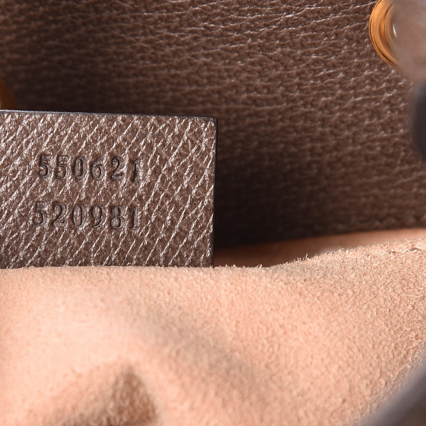 GG Supreme Monogram Web Small Ophidia Bucket Bag Brown
