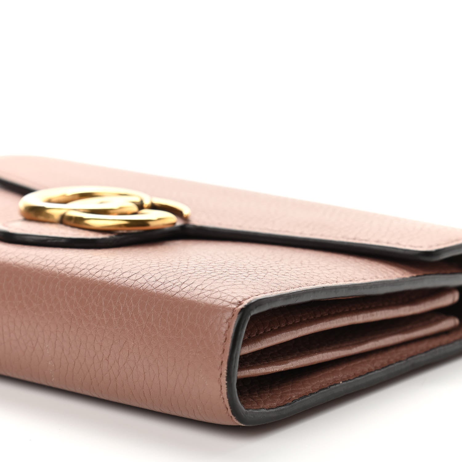 Gucci Cellarius Calfskin GG Marmont Chain Wallet Rosy Phard 10 of 13