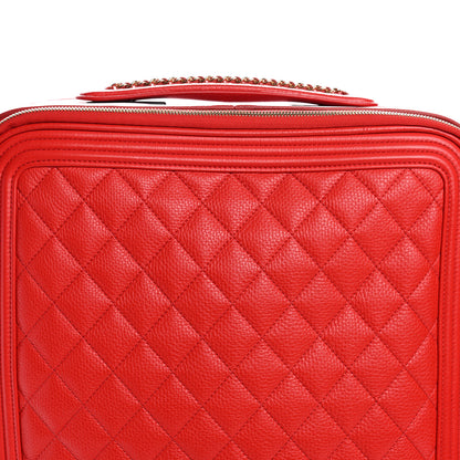 Chanel Calfskin Quilted Coco Case Trolley Red 7 of 10