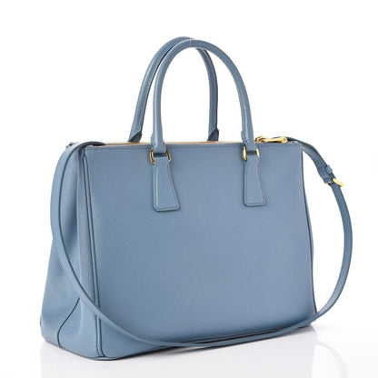 Prada Saffiano Medium Galleria Double Zip Tote Aviazione 4 of 10