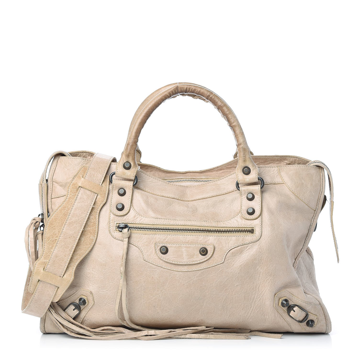 Balenciaga Agneau Classic Hardware City Dune 1 of 13