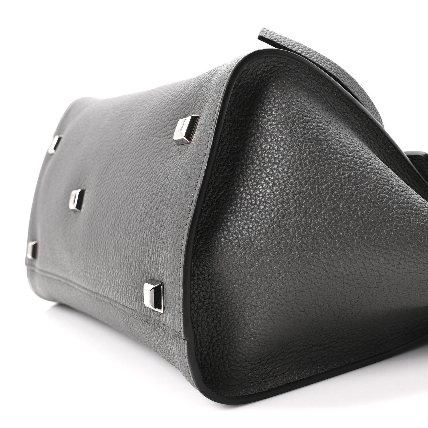 Salvatore Ferragamo Calfskin Medium Studio Soft Bag Grey 9 of 9