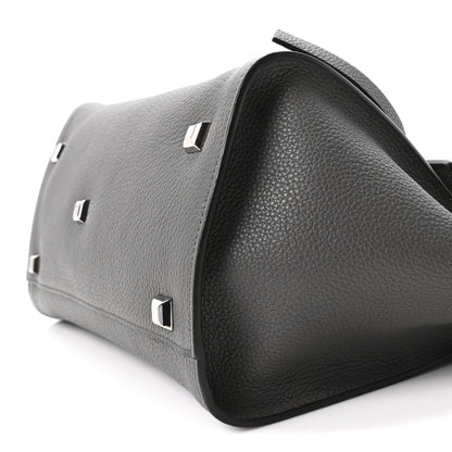 Salvatore Ferragamo Calfskin Medium Studio Soft Bag Grey 9 of 9