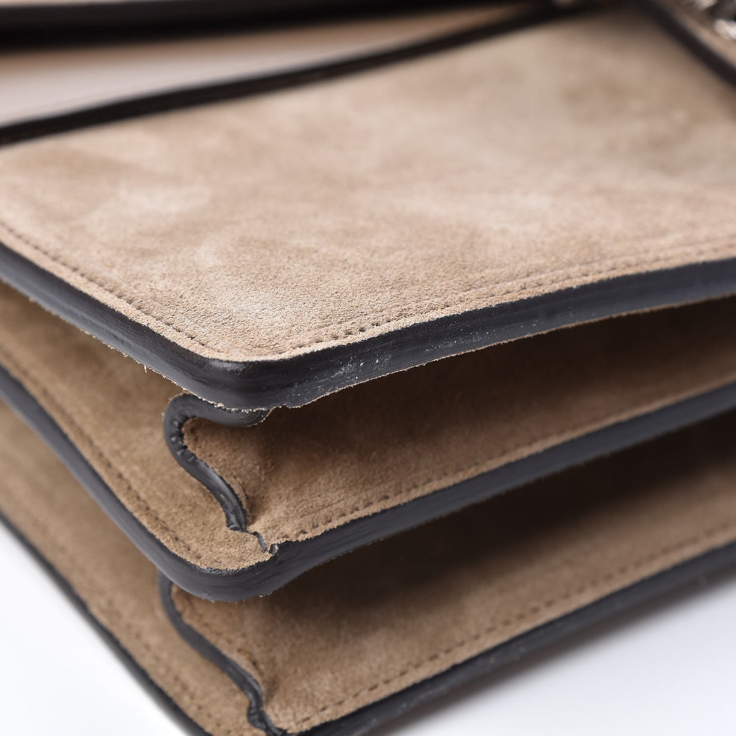 Suede Medium Dionysus Shoulder Bag Taupe