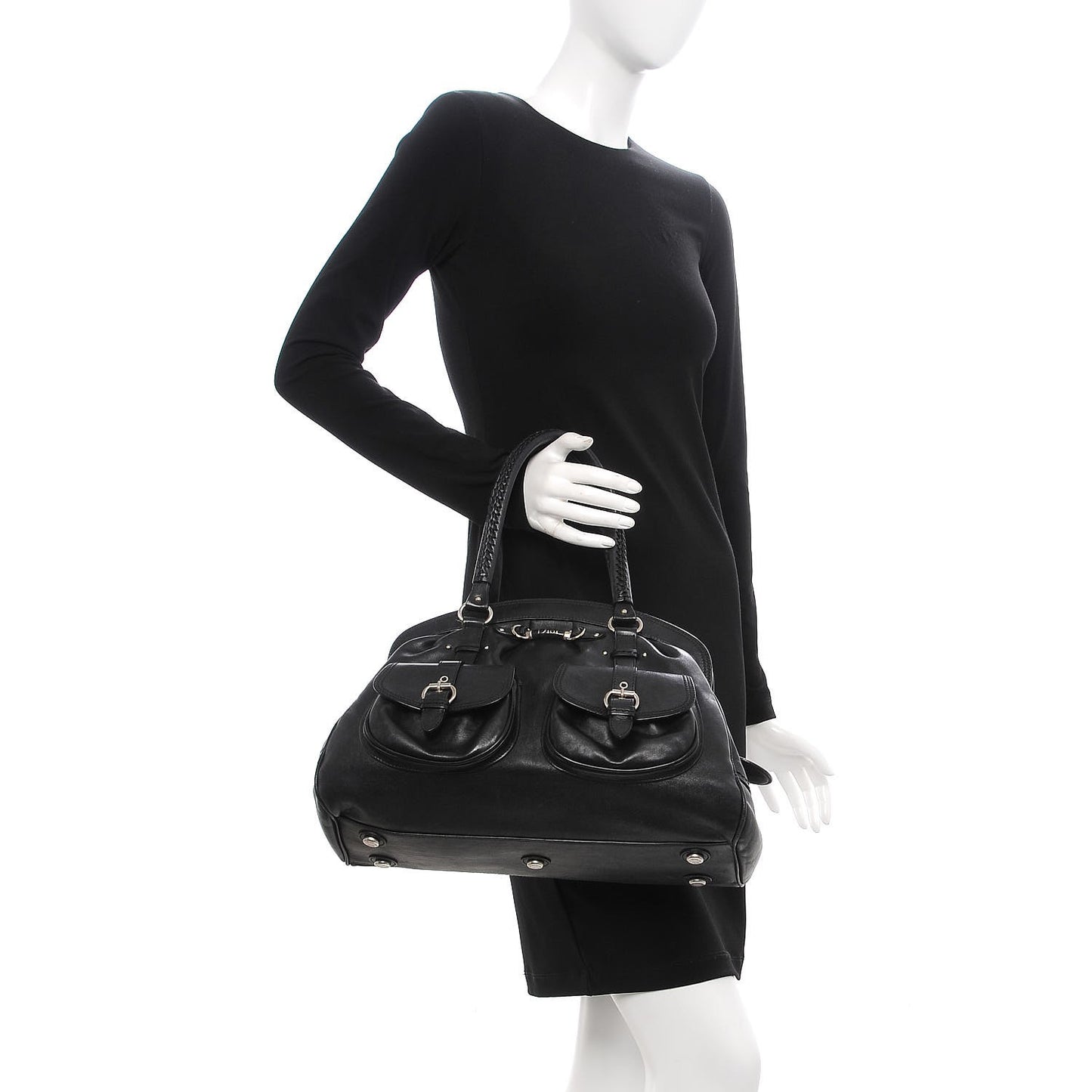 Calfskin My Dior Satchel Black