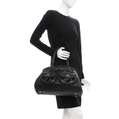 Christian Dior Calfskin My Dior Satchel Black 2 of 7