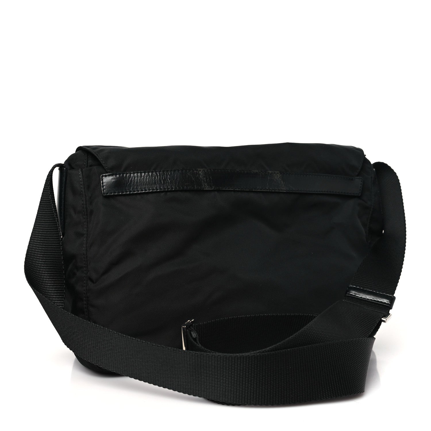 Prada Nylon Vela Messenger Bag Black 3 of 10