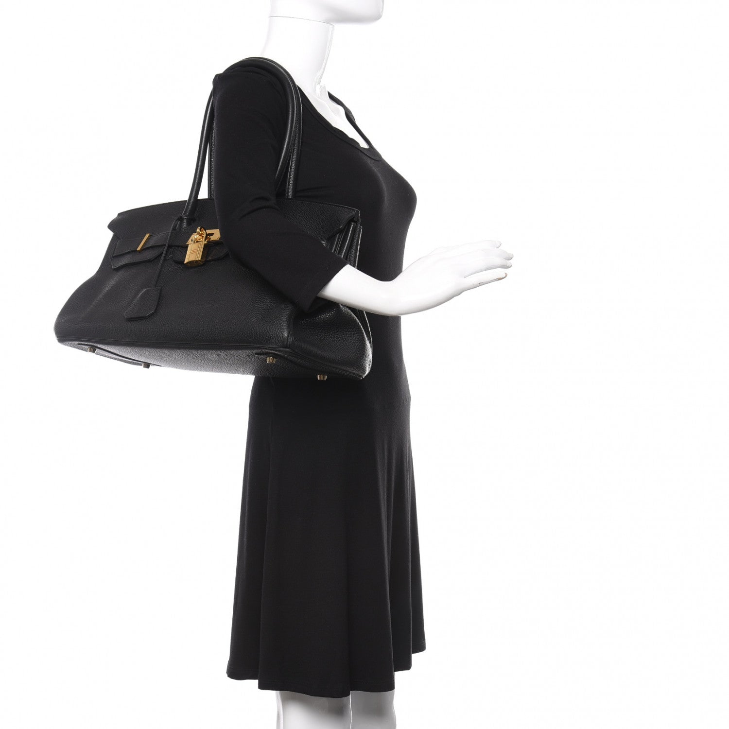 Hermes Togo JPG Shoulder Birkin II 42 Black 2 of 9